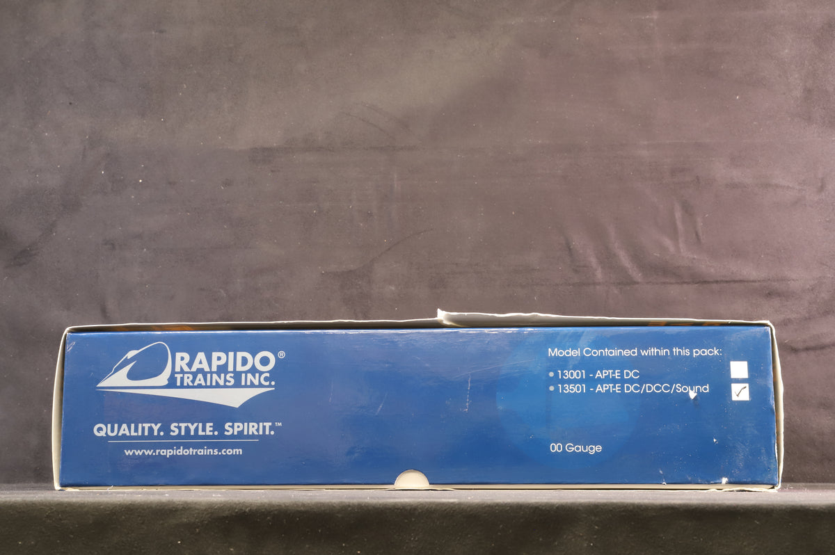 Rapido OO 13501 APT-E BR Reversed Blue/Grey Livery, Locomotion Models Excl. 748/2000, DCC Sound