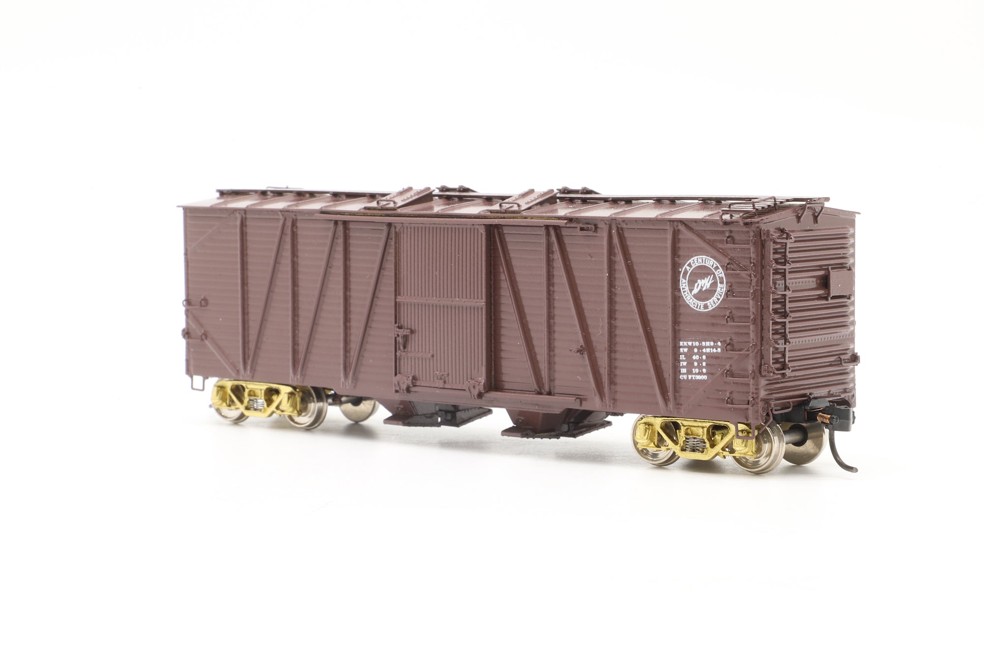 Overland Models HO Brass OMI-3100 D&H 1700 Series Wood Sheet Box Car