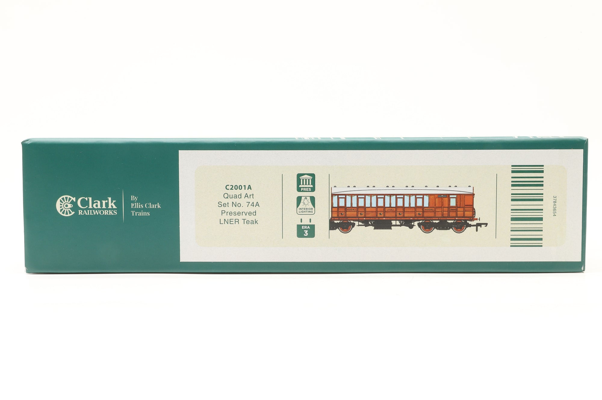 Clark Railworks OO C2001A Quad Art Set No.74 Preserved LNER Teak
