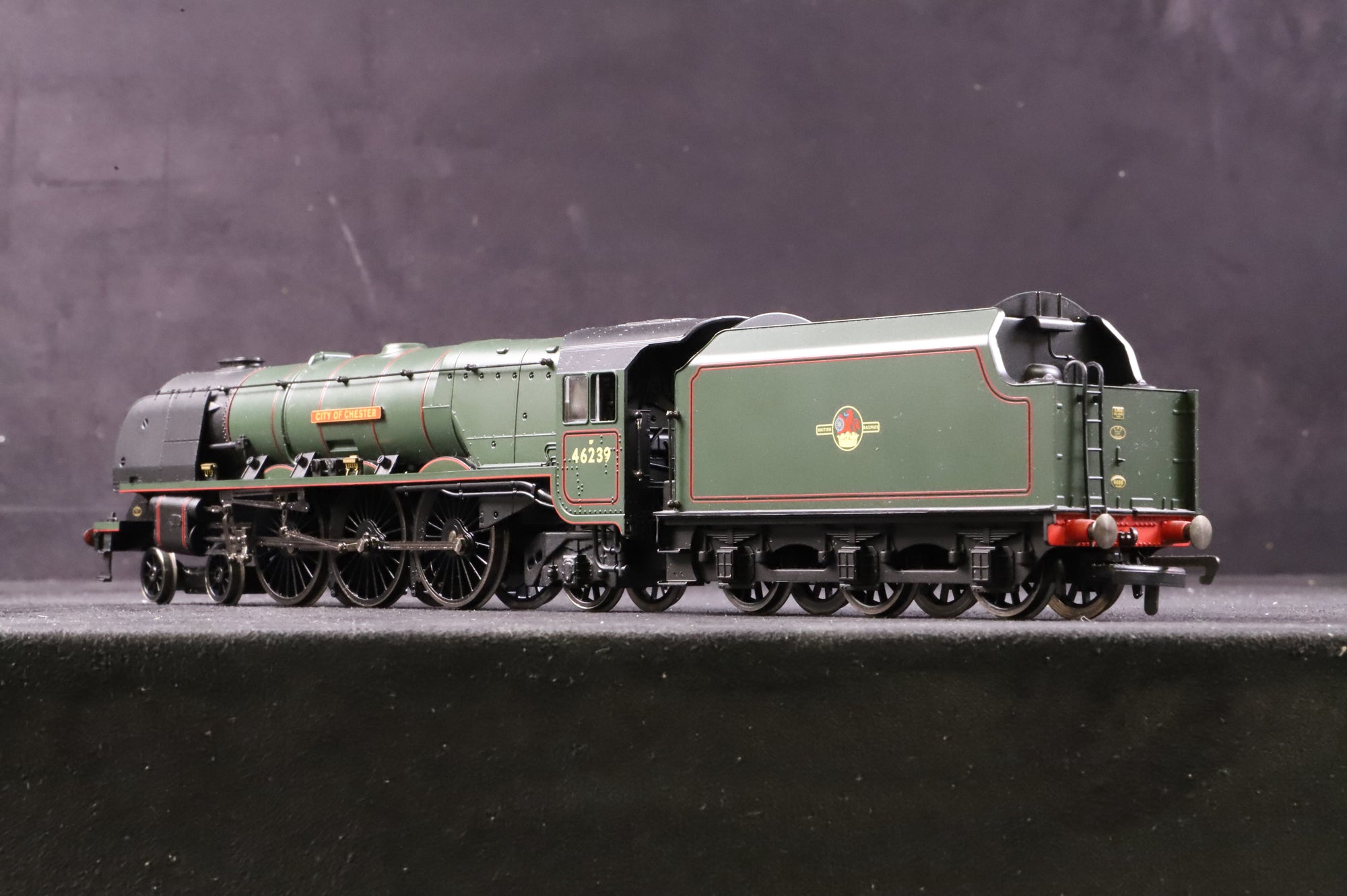 Hornby OO R2312 Dutchess Class 46239 'City of Chester' in Lined BR Green w/ Late Crests