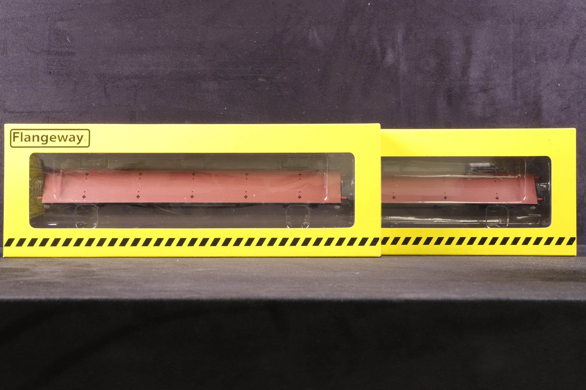 Flangeway OO Pair of Olive Green Salmon Wagons (Unfitted), Inc. SA001-DB996102 & SA003-DB996127