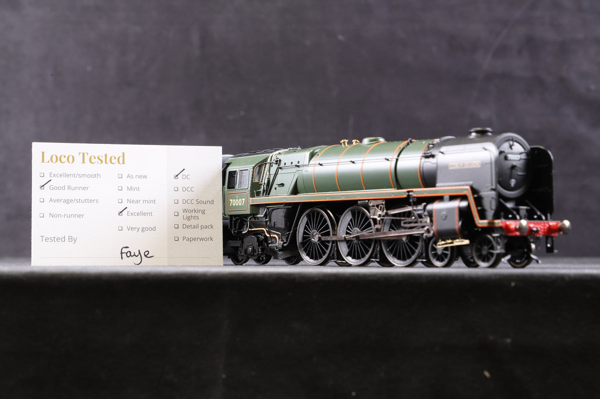 Hornby OO R3520 Britannia Class &#39;70007&#39; &#39;Couer-De-Lion&#39; BR Green L/C