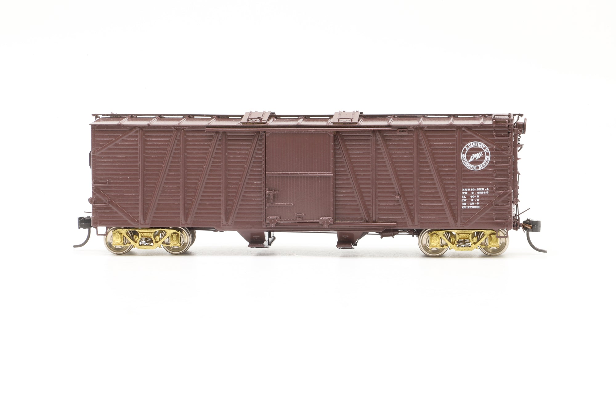 Overland Models HO Brass OMI-3100 D&H 1700 Series Wood Sheet Box Car