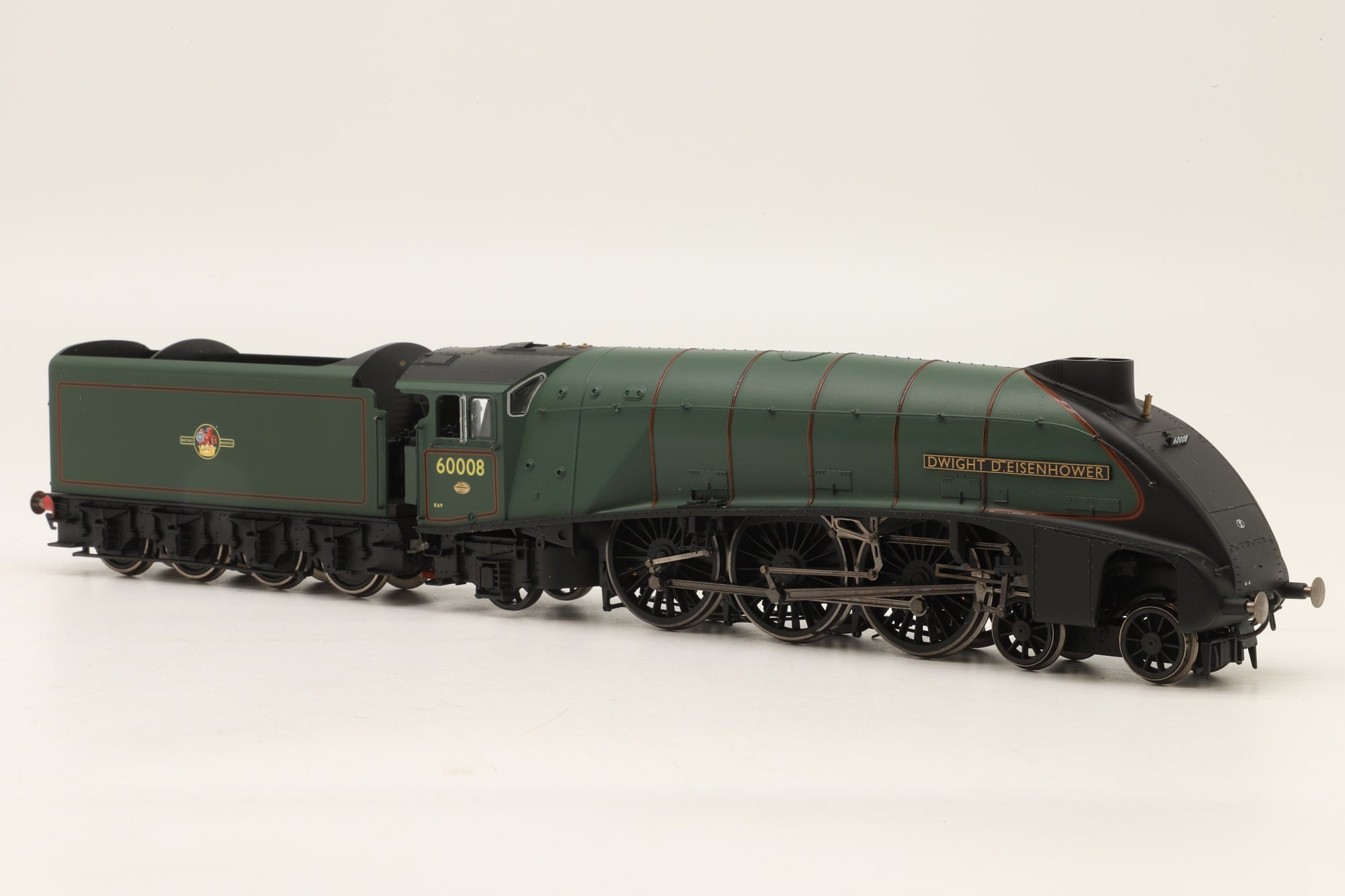 Hornby OO R3255 'The Great Goodbye' Class A4 '60008' 'Dwight D. Eisenhower' BR Lined Green L/C DCC Sound