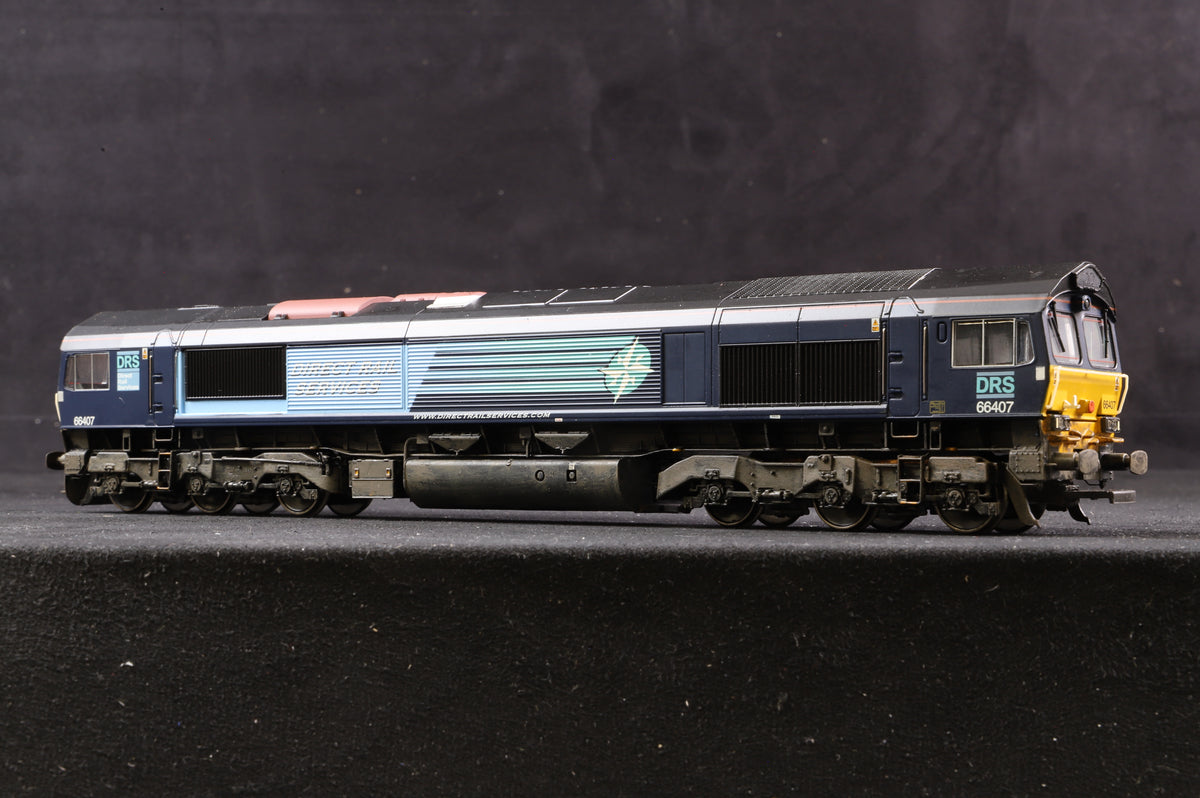 Bachmann OO 32-725DS Class 66 &#39;66407&#39; DRS Weathered, DCC Sound