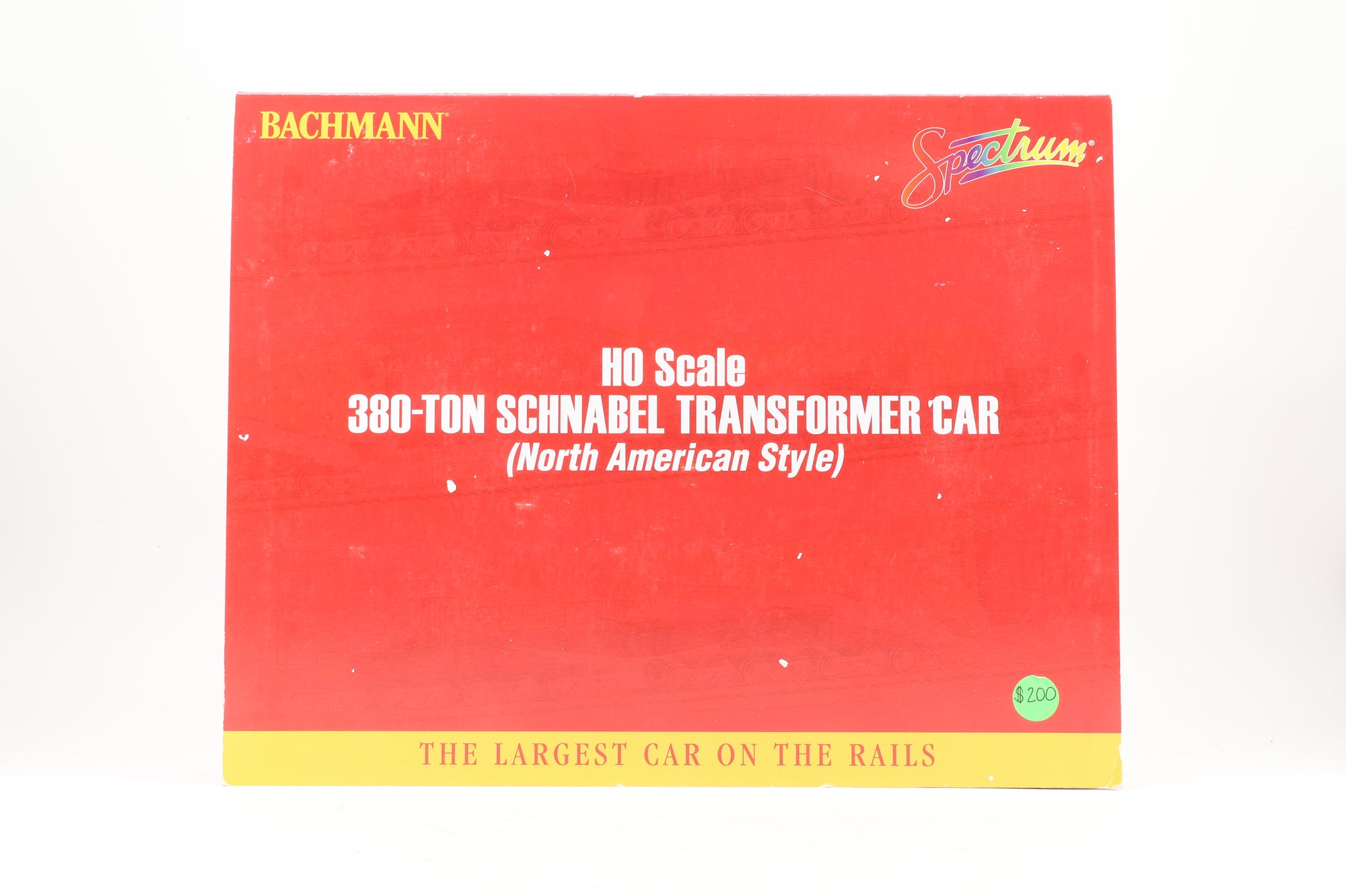 Bachmann HO 80503 380 Ton Schnabel Transformer Car Red & Black