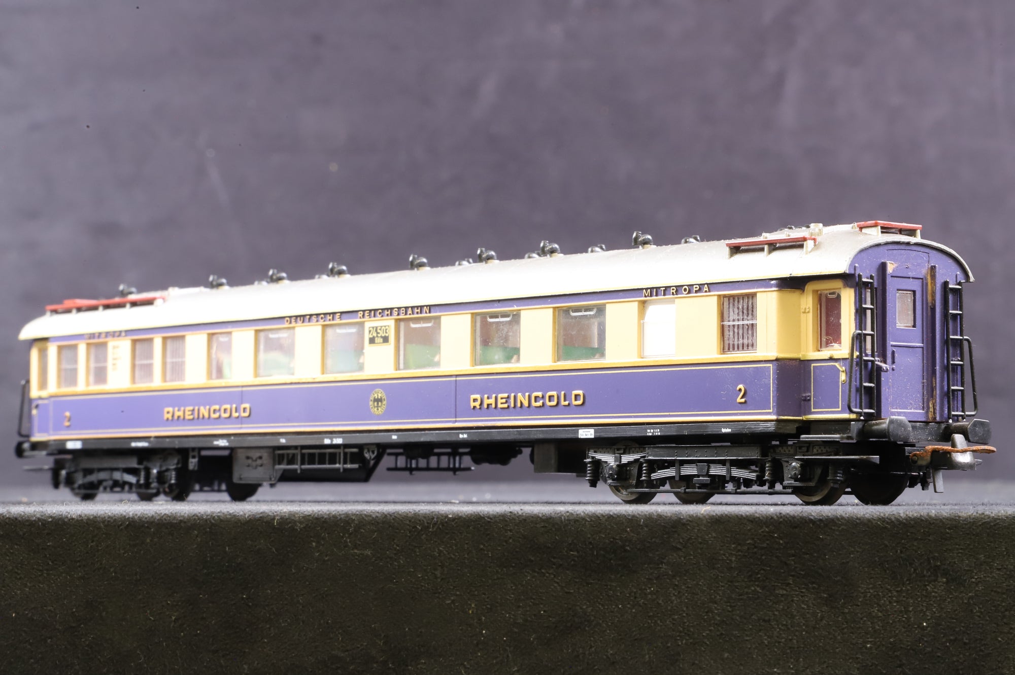 Liliput HO 820 5-Car Rheingold Passenger DRG Coach Set