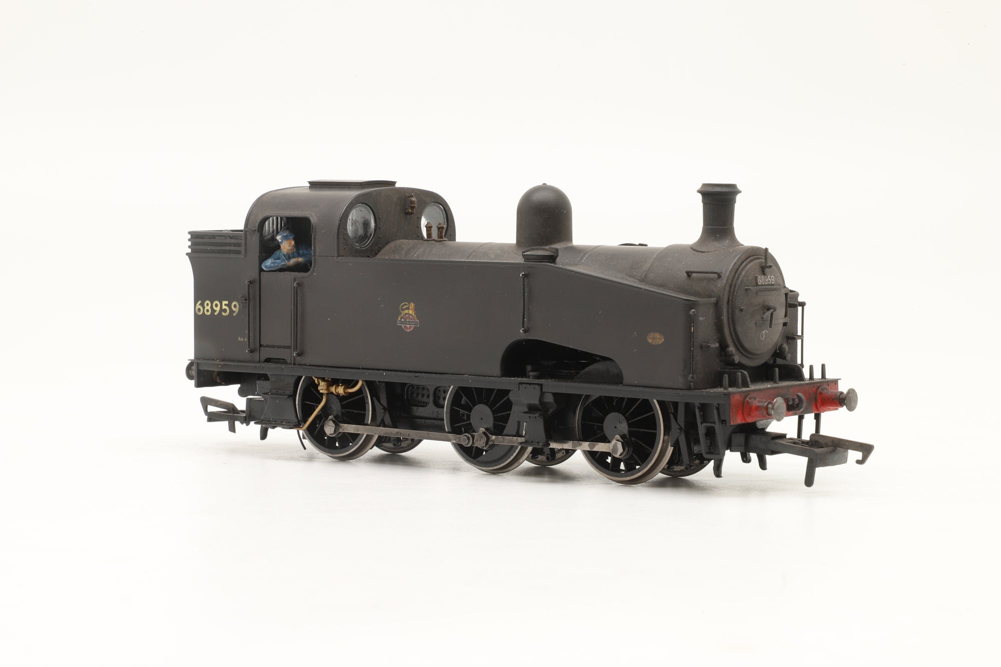 Hornby OO R3407 Class J50 68959 in BR Black w/ Early Crests – Weathered