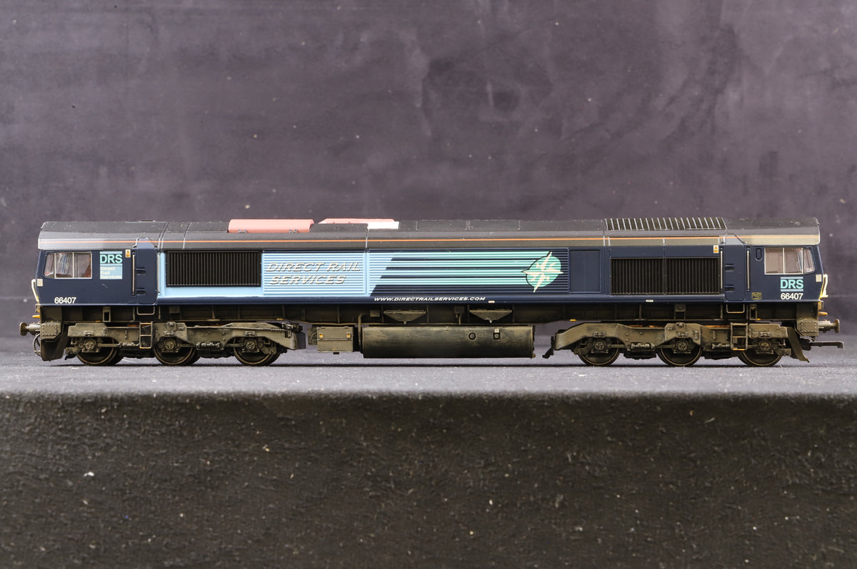 Bachmann OO 32-725DS Class 66 &#39;66407&#39; DRS Weathered, DCC Sound