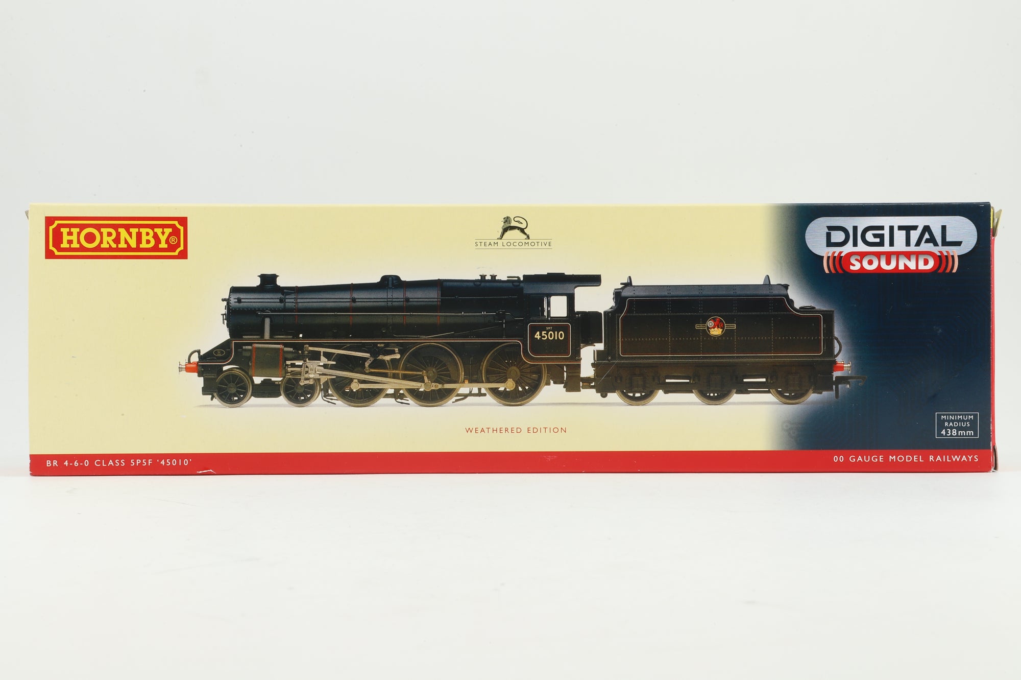 Hornby OO R2995XS Class 5P5F 'Black 5' 45010 in Lined BR Black w/ Late Crests - DCC Sound