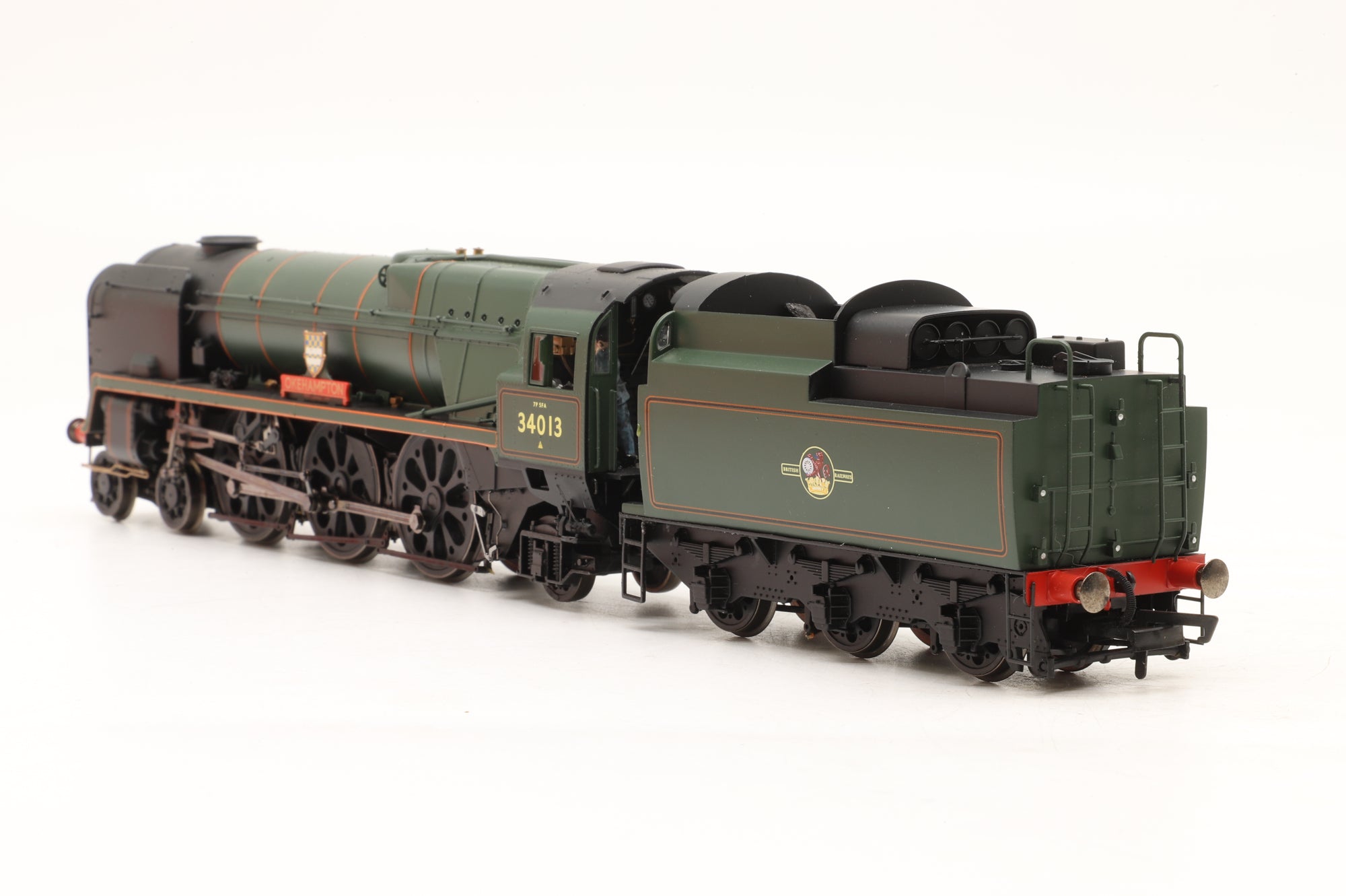 Hornby OO R3203 Rebuilt West Country Class '34013' 'Okehampton' BR Lined Green L/C DCC Fitted