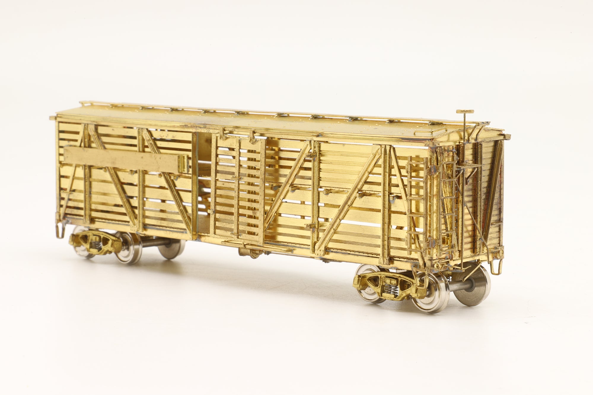 Precision Scale Co./Iron Horse Models HO Brass 15596 Class K8 AAR Class SC Double Deck Stock Car Unpainted