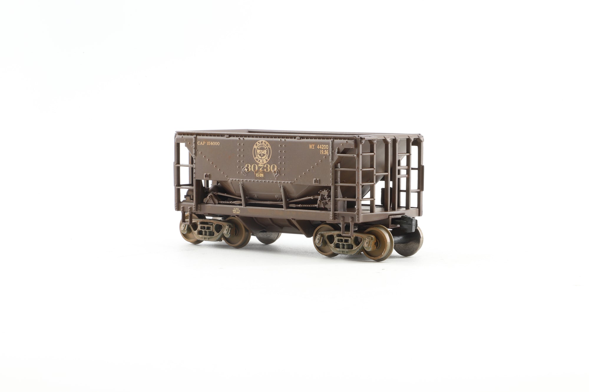 Walthers HO 910-58013 6-Pack of 24' Minnesota Ore Cars in DMIR Brown - Pro-Customised/Weathered