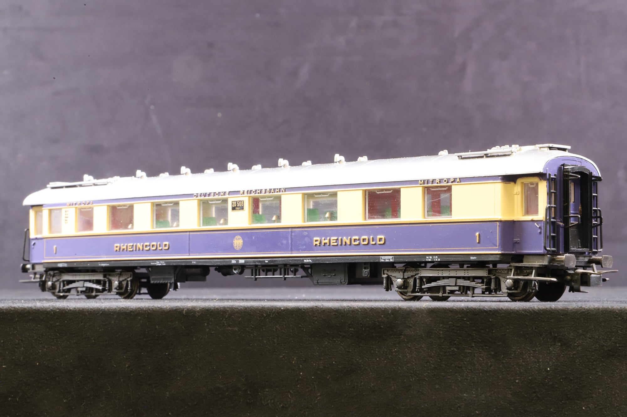 Liliput HO 820 5-Car Rheingold Passenger DRG Coach Set