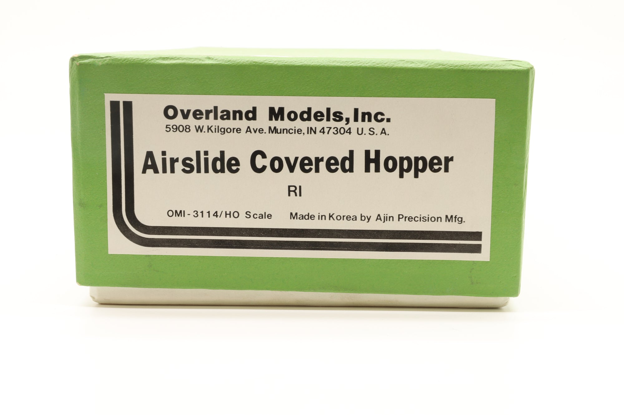 Overland Models HO Brass 3114 RI Airslide Covered Hopper Unpainted
