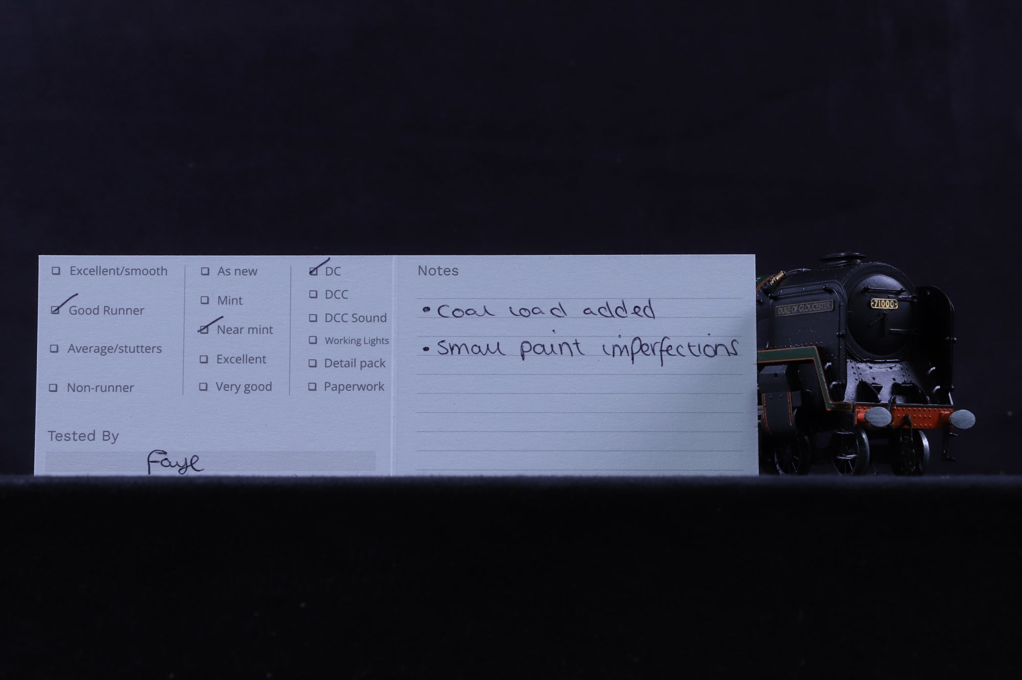 DJH OO Kit Built BR Standard Class 8 71000 'Duke of Gloucester' in BR Lined Green w/ Late Crests