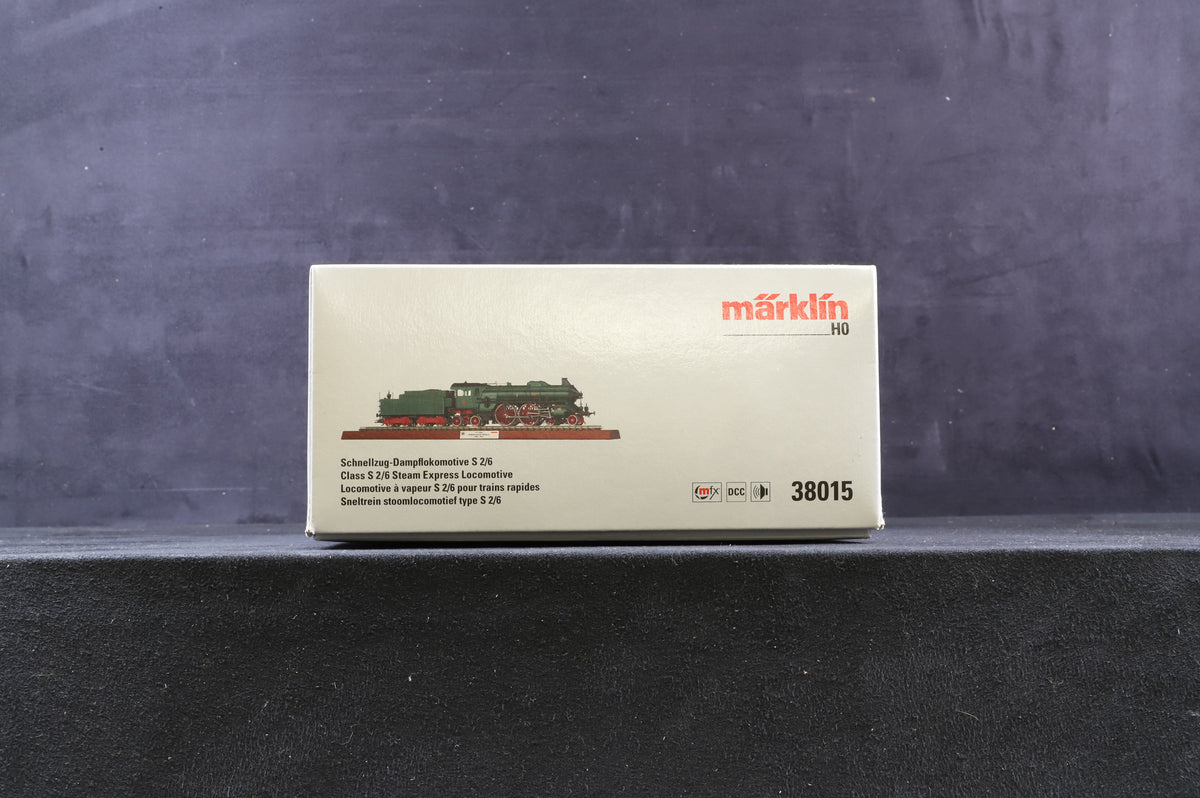 Marklin HO 38015 Bavarian Class S 2/6 Steam Express Locomotive MFX Sound