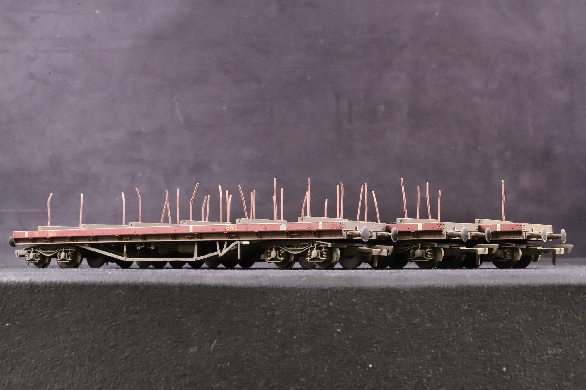 WORKSHOP Bachmann OO Rake of 3 EWS BDA Bogie Bolster Wagons, Inc. 38-152 & 2 x 38-152A