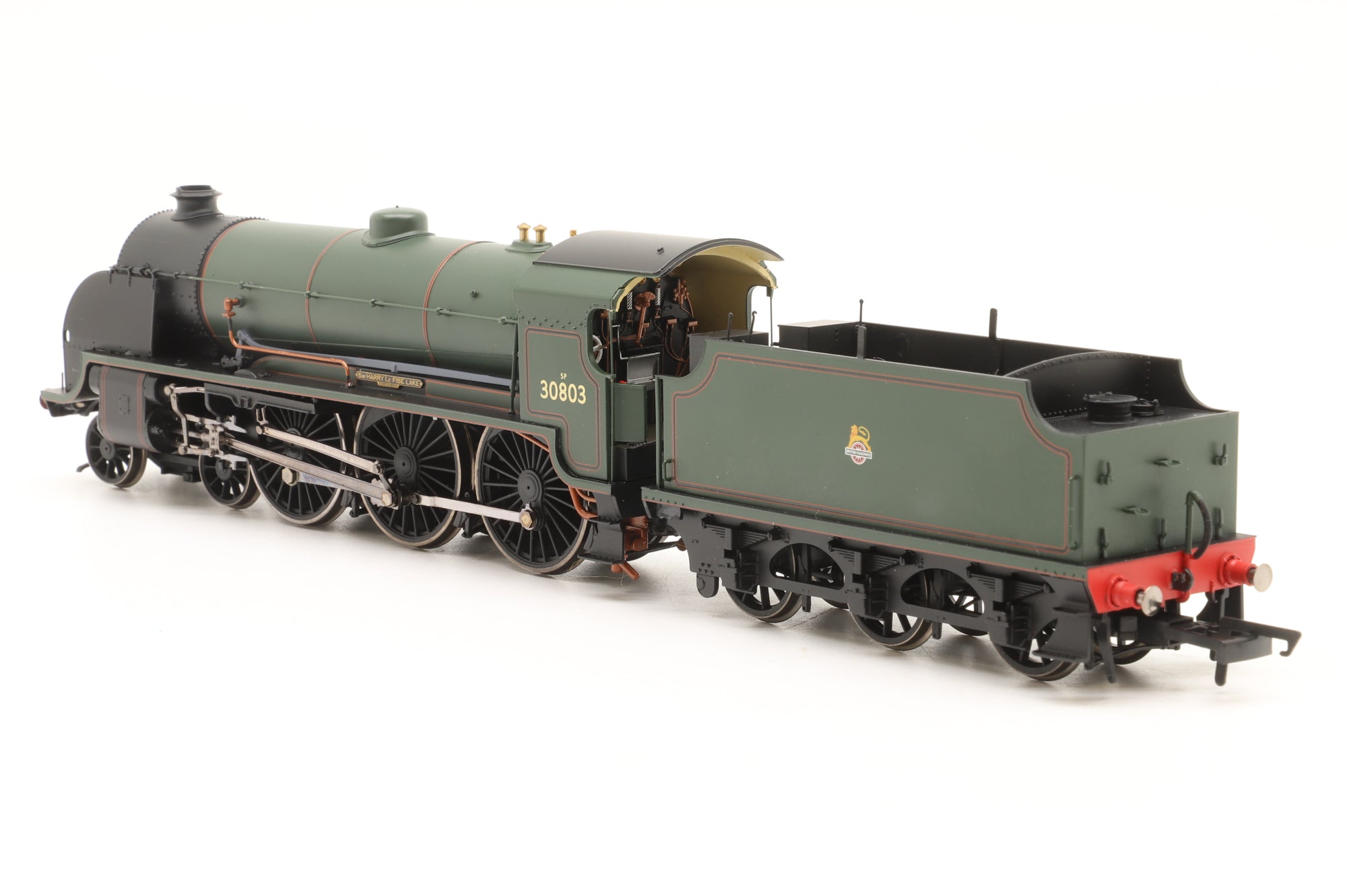 Hornby OO R2582 Class N15 30803 'Sir Harry Le Fise Lake' in BR Lined Green w/ Early Crests