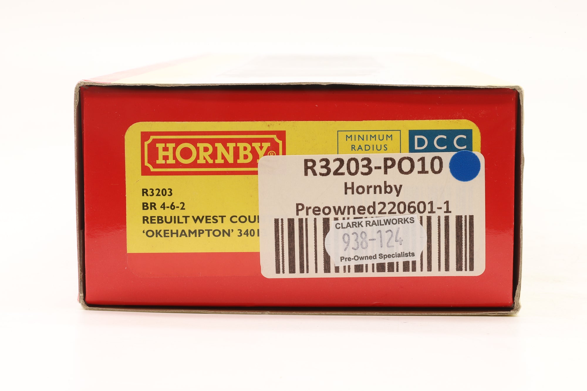 Hornby OO R3203 Rebuilt West Country Class '34013' 'Okehampton' BR Lined Green L/C DCC Fitted