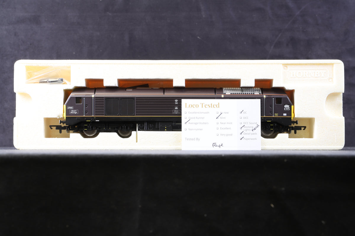 Hornby OO R2523 Class 67 &#39;67005&#39; Queens Messenger EWS