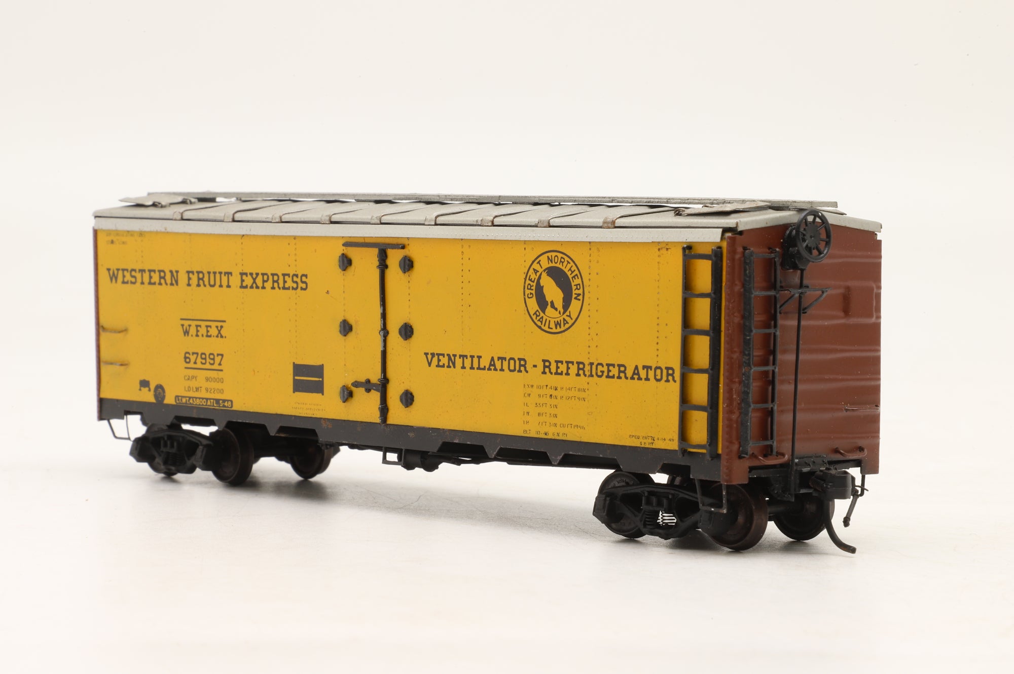 HO Brass Pack Of 2 Reefer Western Fruit Express Vans '67979 & 67997' Factory Painted