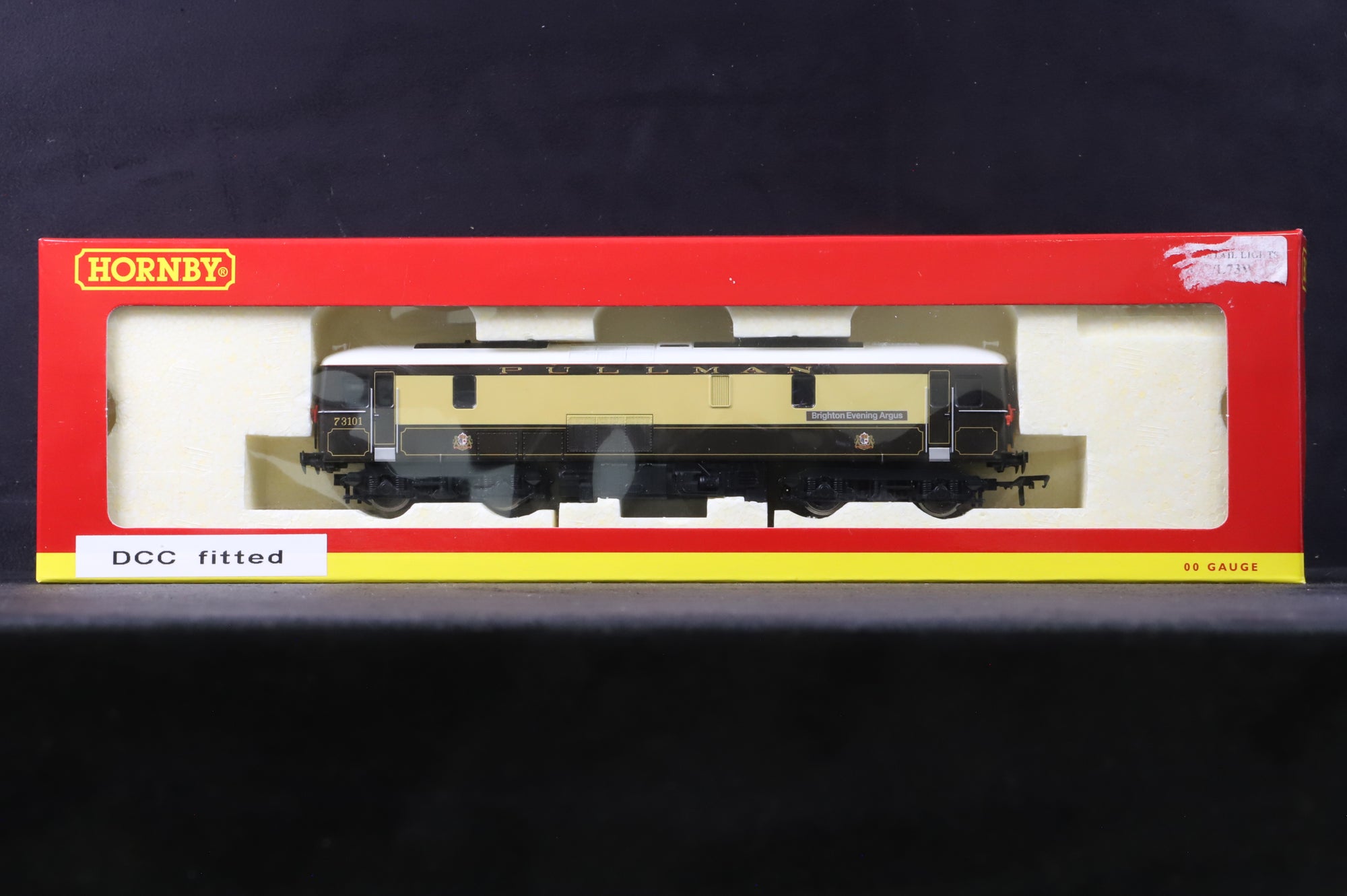 Hornby OO R3137 Bo-Bo Diesel Electric Class 73 Pullman Car Company '73101' 'Brighton Evening Argus', DCC Fitted