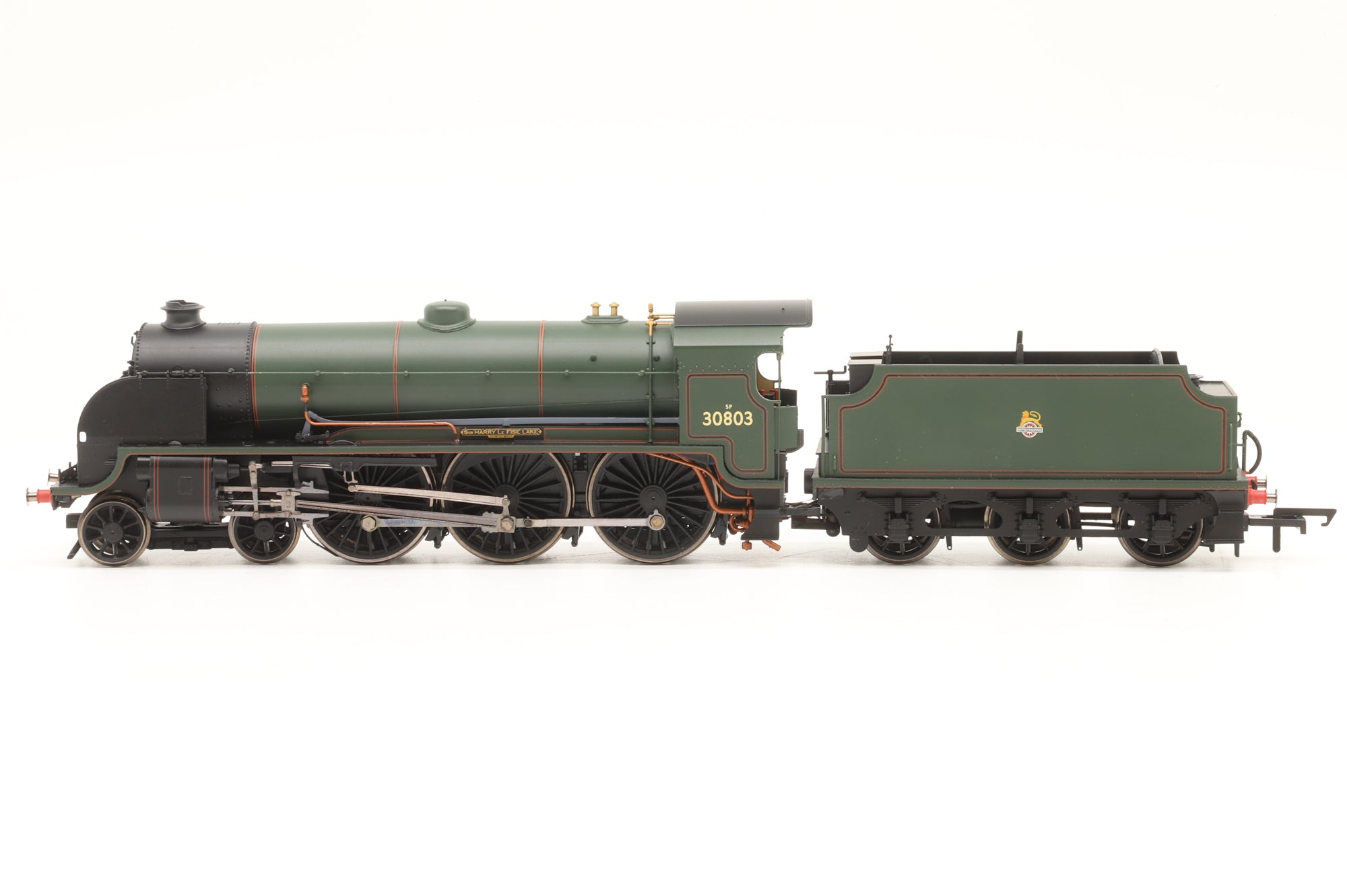 Hornby OO R2582 Class N15 30803 'Sir Harry Le Fise Lake' in BR Lined Green w/ Early Crests
