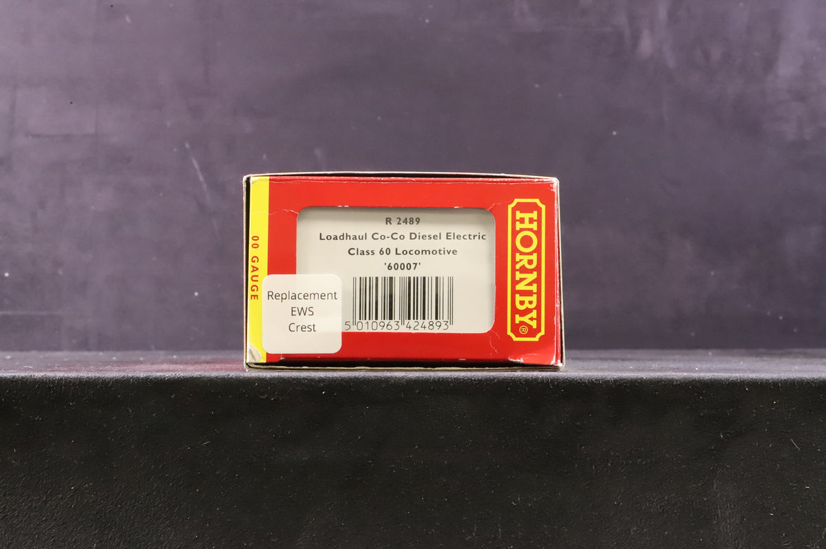 Hornby OO R2489 Class 60 Loadhaul EWS Rebrand &#39;60007&#39; Custom livery