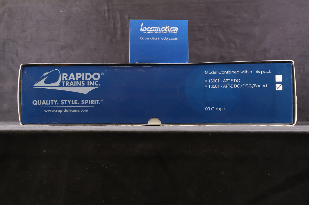 Rapido OO 13501 APT-E Silver/ Blue Livery &amp; Extra Coach, Ltd Ed 542/ 2000,DCC Sound