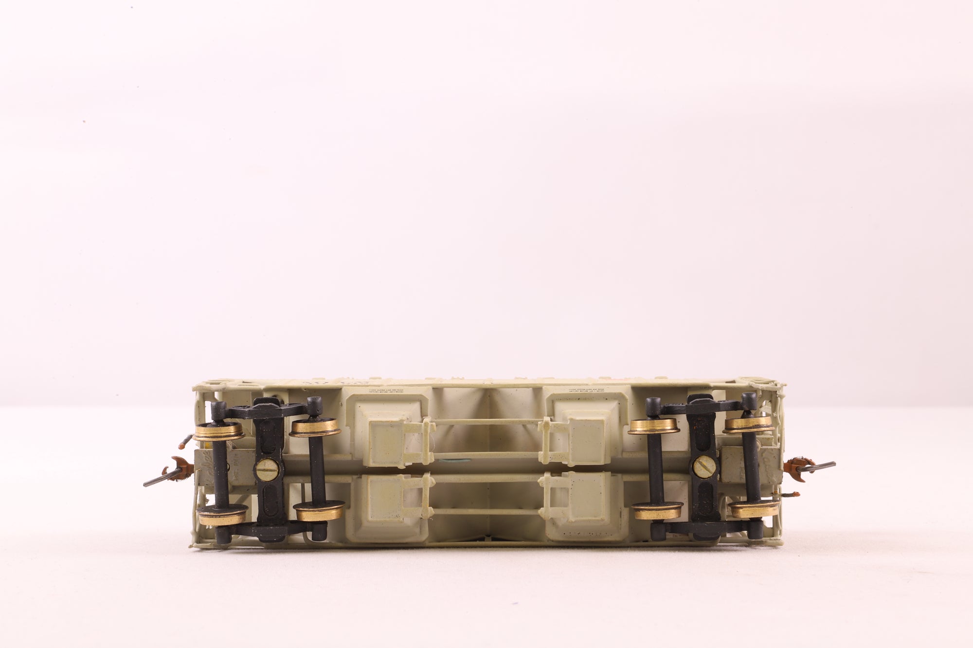 Pecos Ricer Brass HO Brass ACF 34' Covered Hopper Open Side Single handled Hatches MILW No.40918