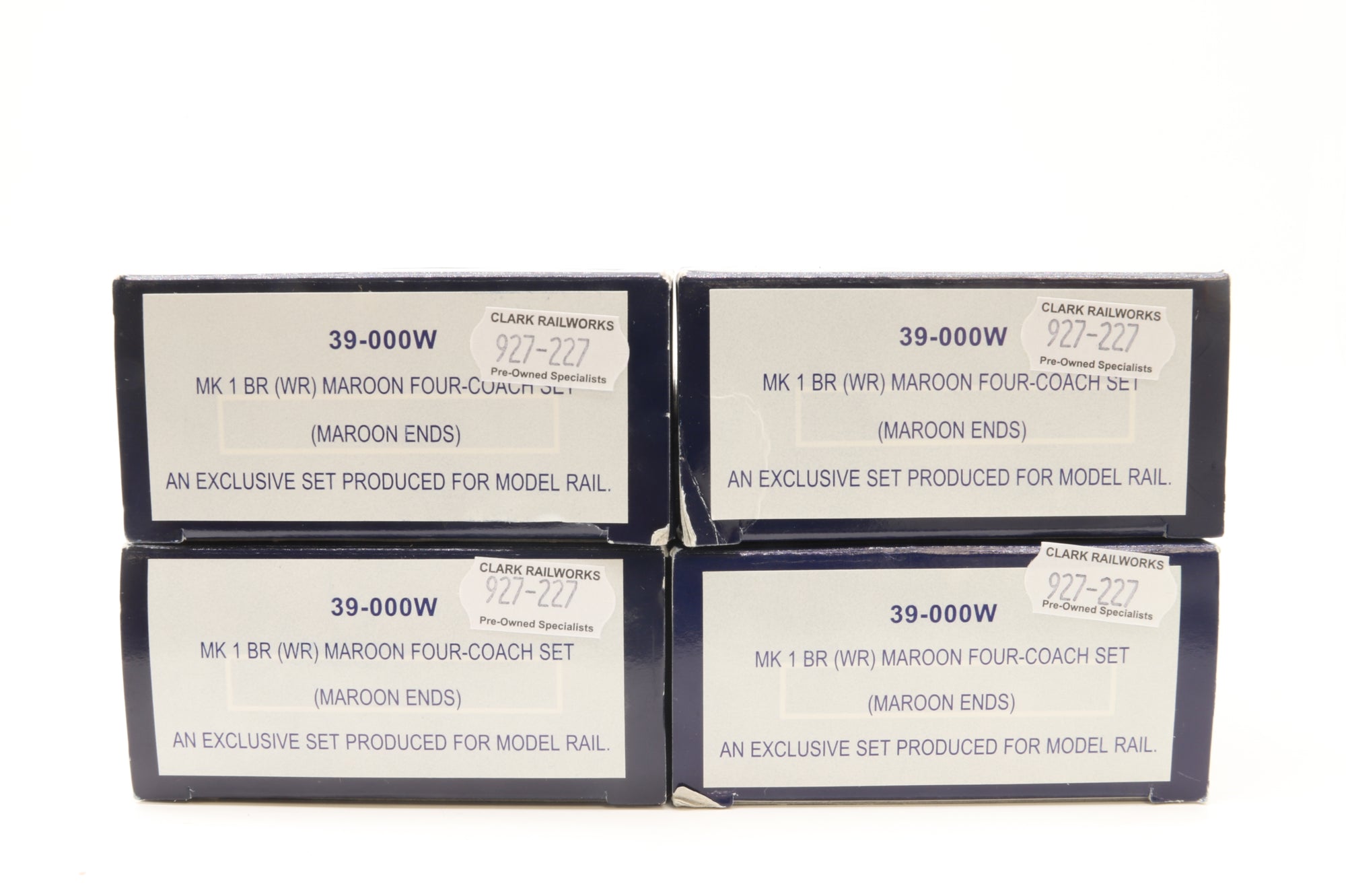 Bachmann OO 39-000W Set Of 4 WR Mk1 Maroon Lined Coaches