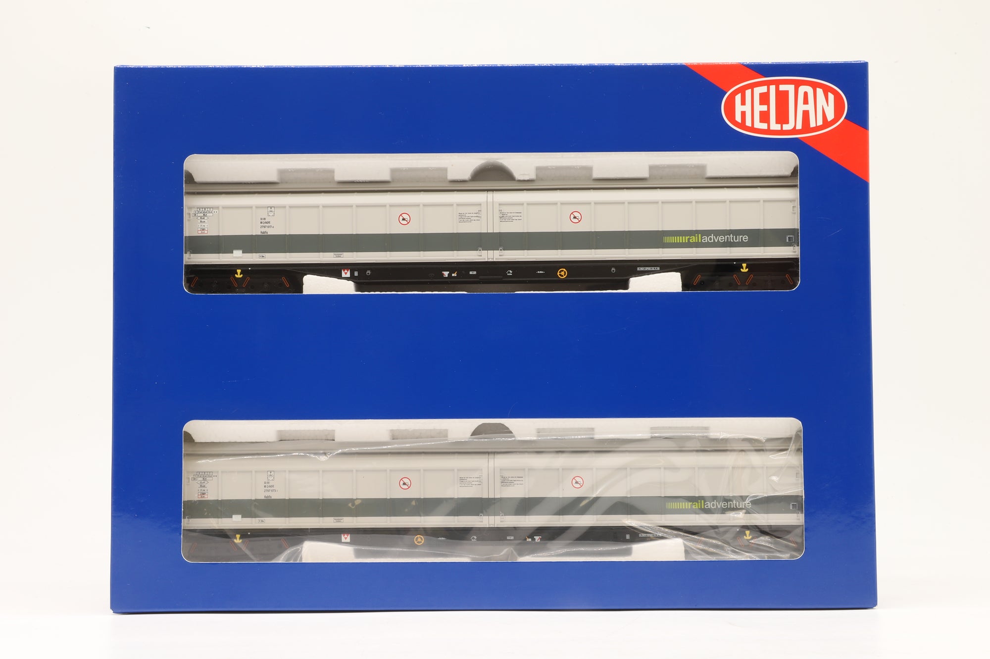 Heljan OO 5020 Twin Pack of Cargowagon IWBs in Railadventure Grey