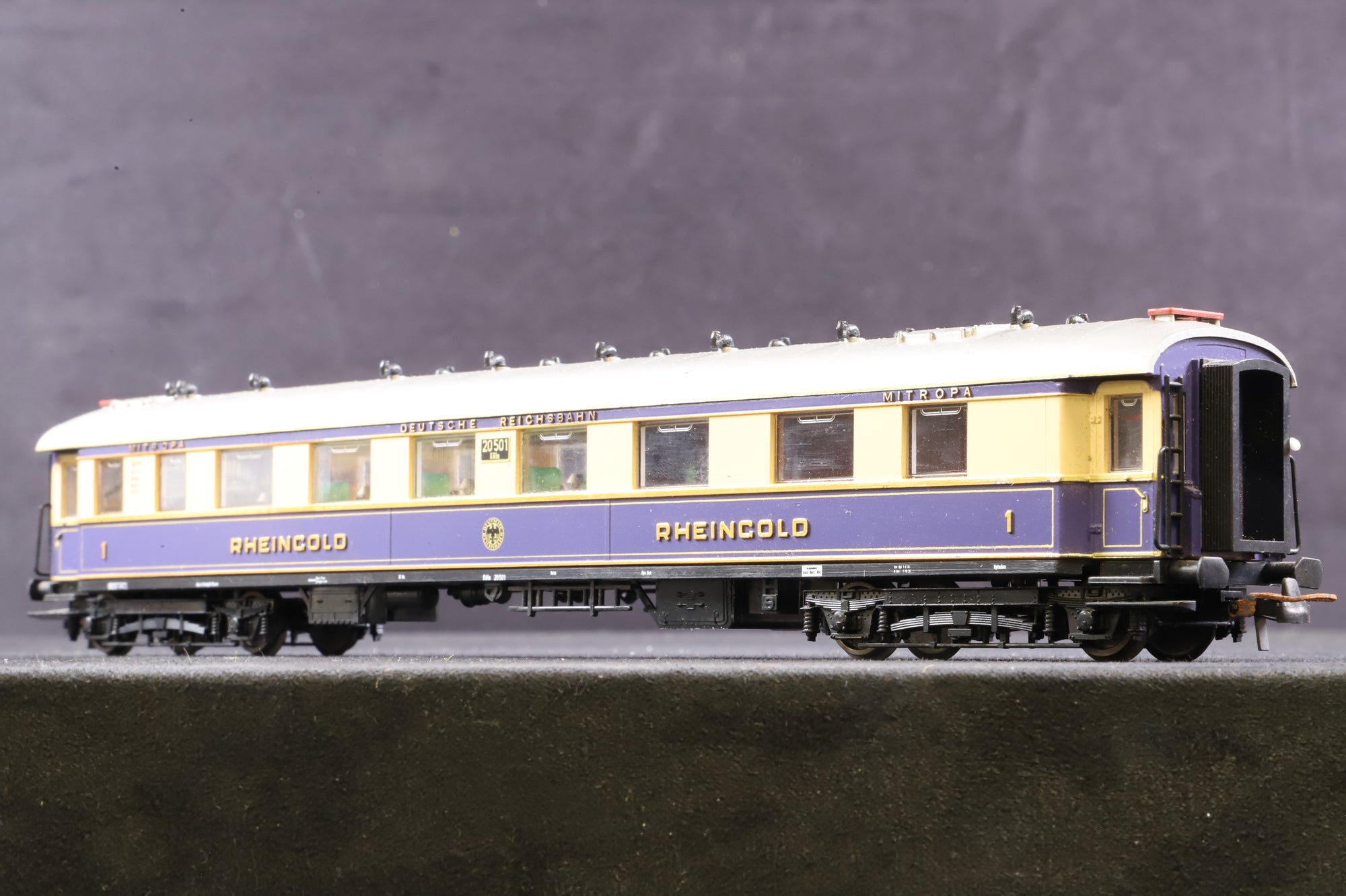 Liliput HO 820 5-Car Rheingold Passenger DRG Coach Set
