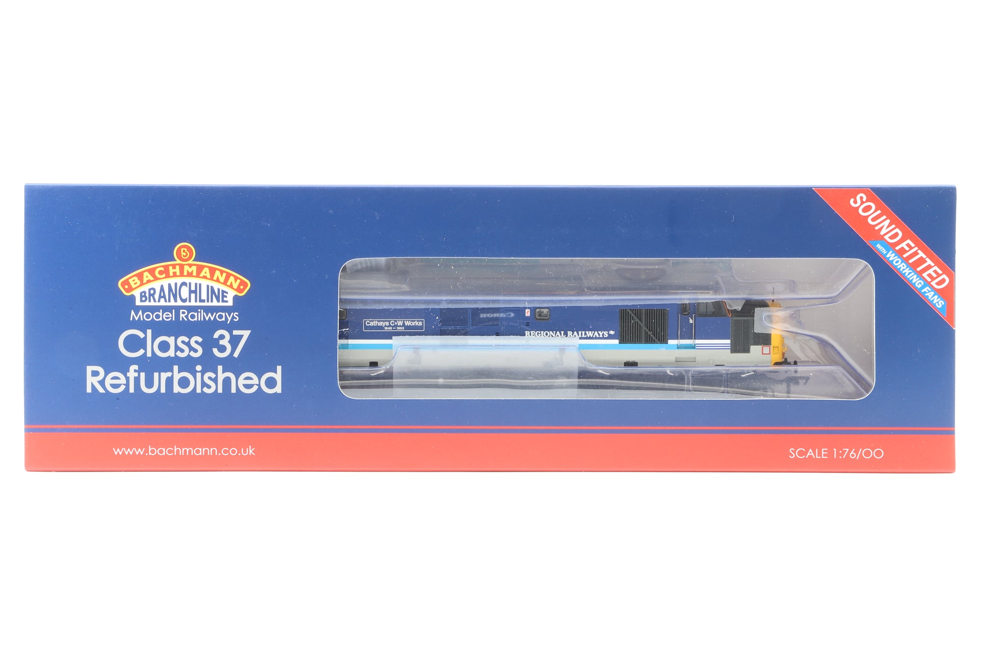 Bachmann OO 35-338SFX Class 37/4 '37414' 'Cathays C&W Works 1846-1993' BR Regional Railways, DCC Sound