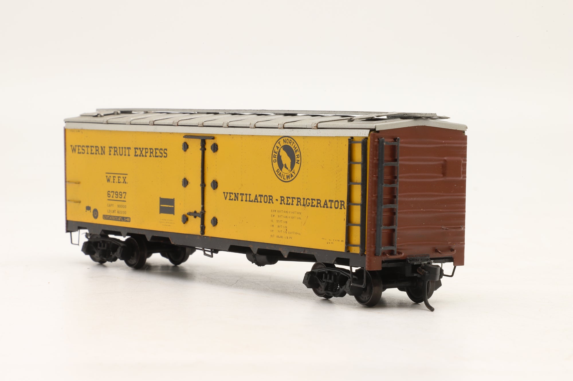 HO Brass Pack Of 2 Reefer Western Fruit Express Vans '67979 & 67997' Factory Painted