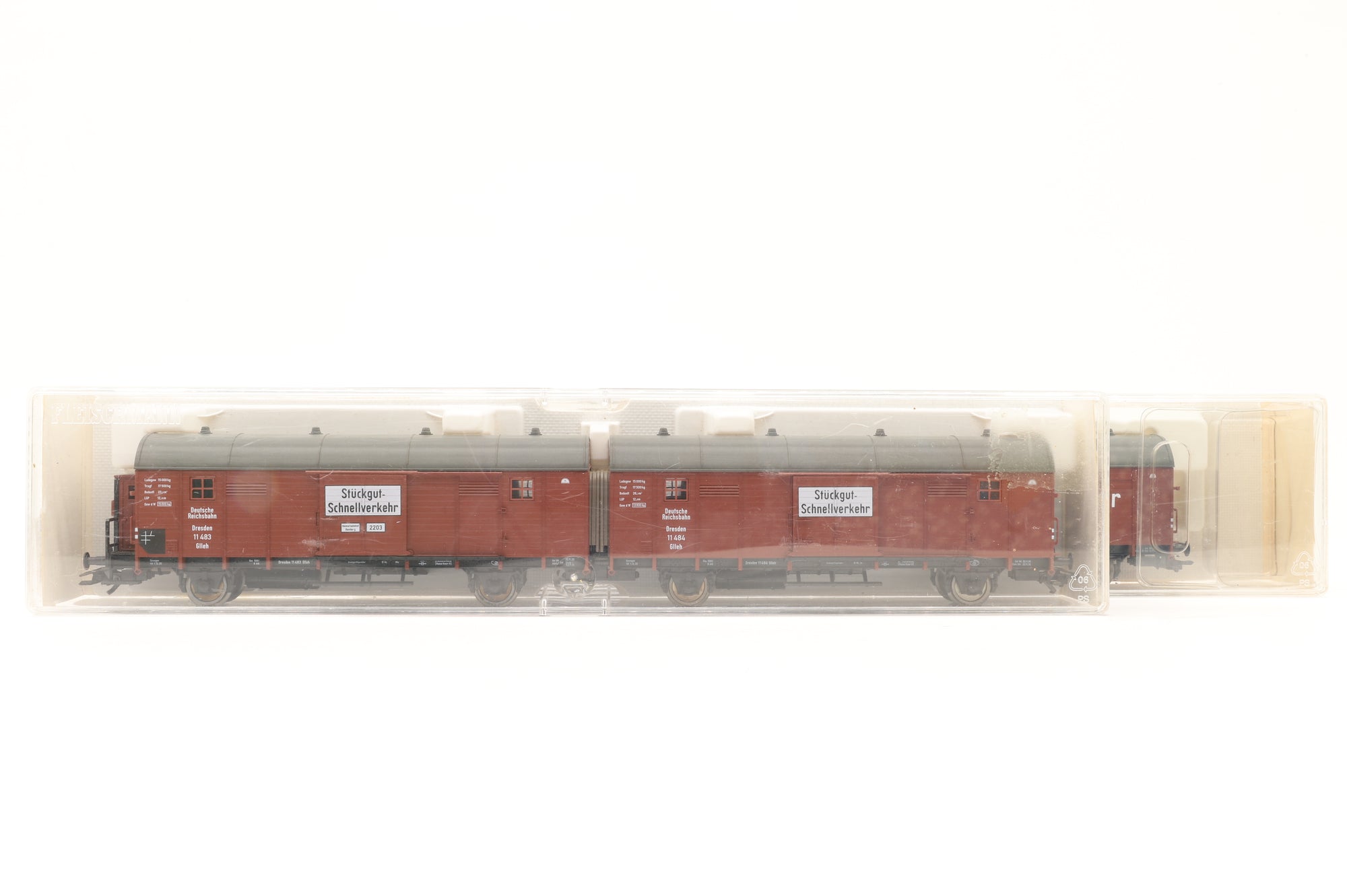 Fleischmann HO Rake Of 2 Articulated Parcel Wagons Inc. 5305 & 5306