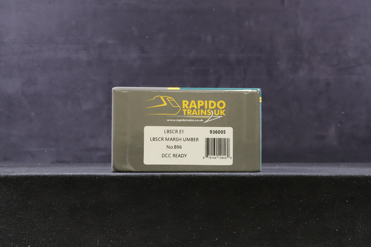 NEW Rapido OO 936005 E1 &#39;No.B96&#39; LBSCR Marsh Umber