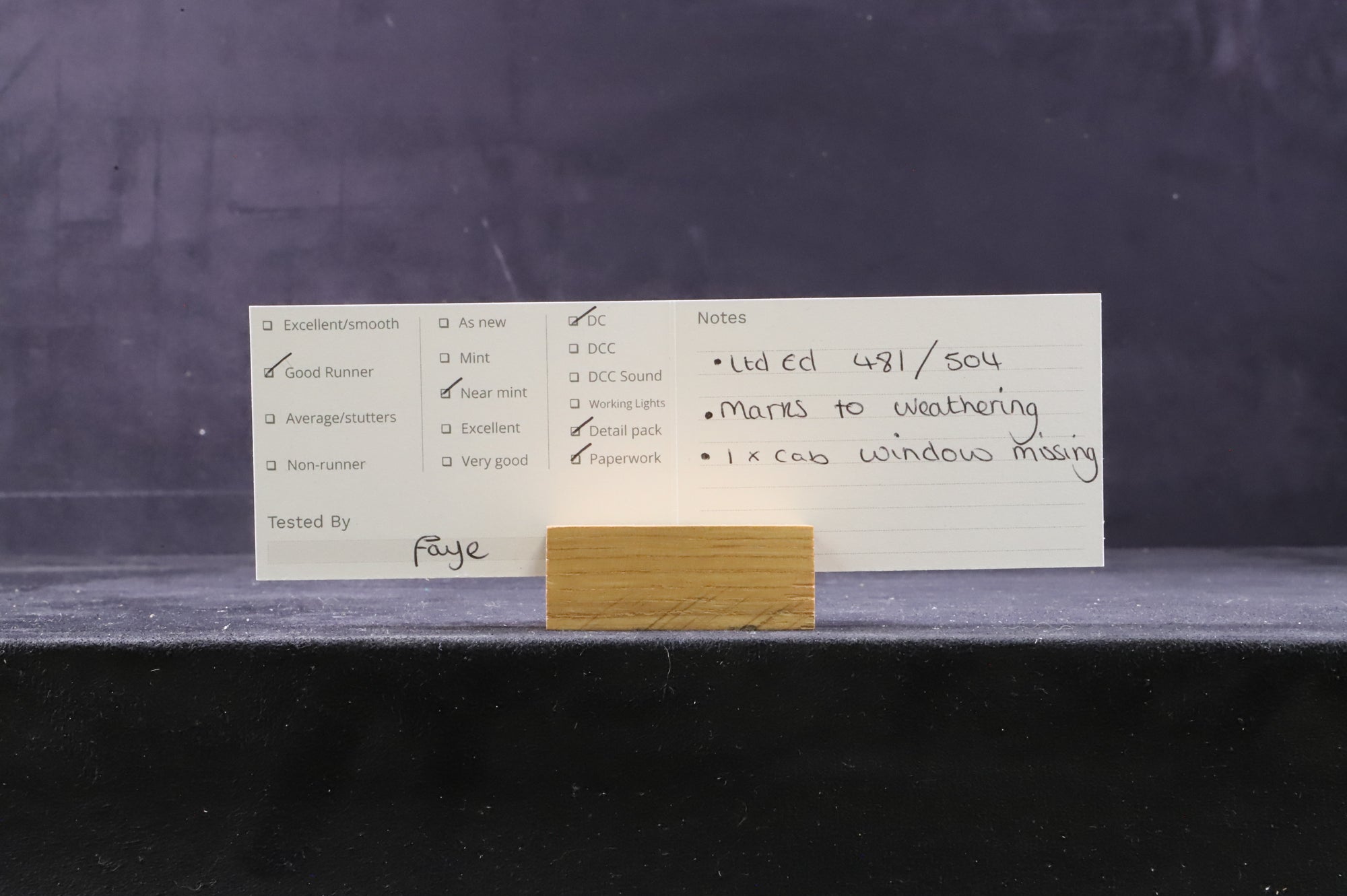 Bachmann OO 31-115K Standard Class 4MT '75075' BR Black L/C Weathered Ltd Ed 481/ 504