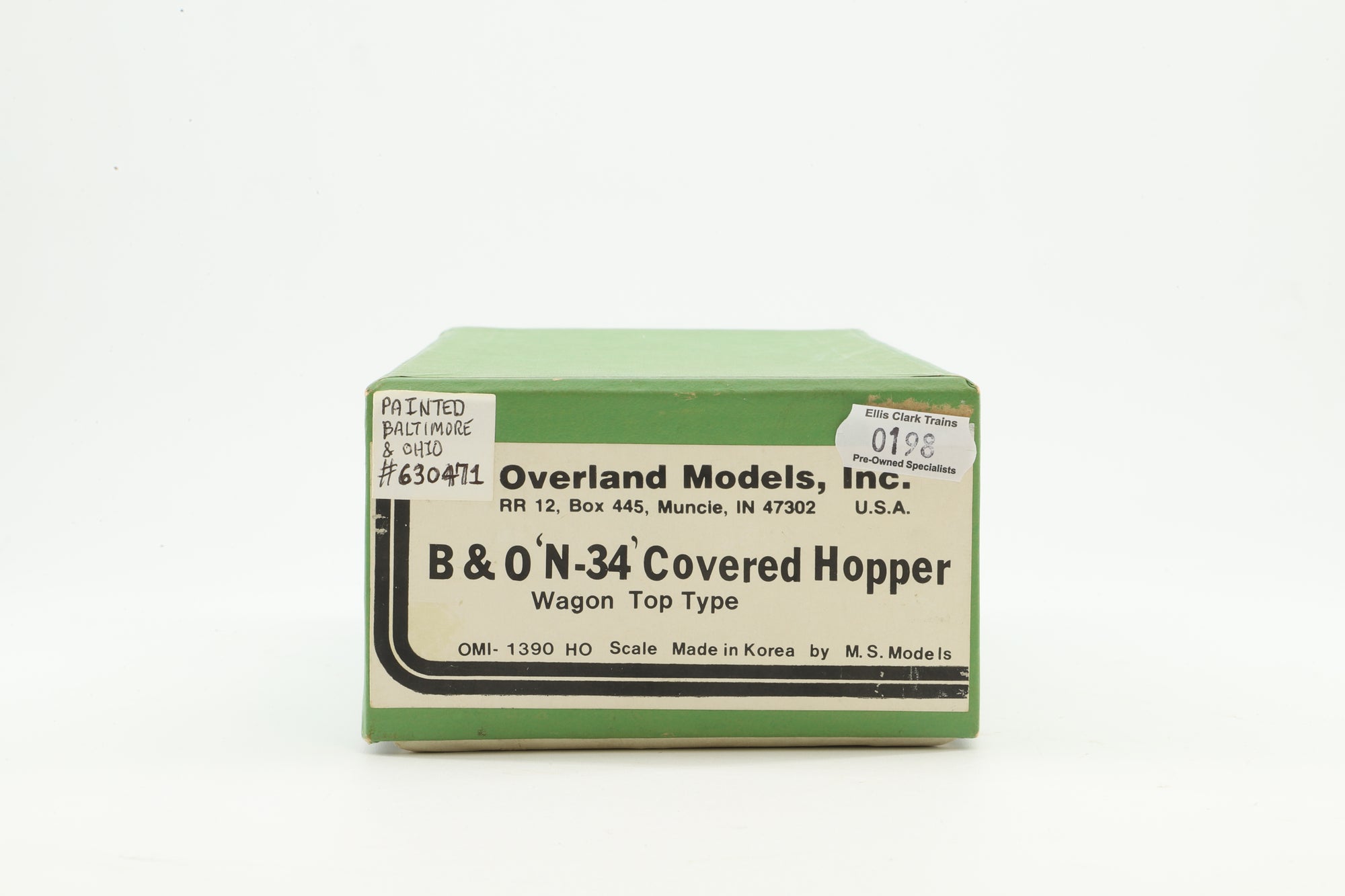 Overland Models HO Brass OMI-1390 Hopper Covered B&O Class N34 '630471'