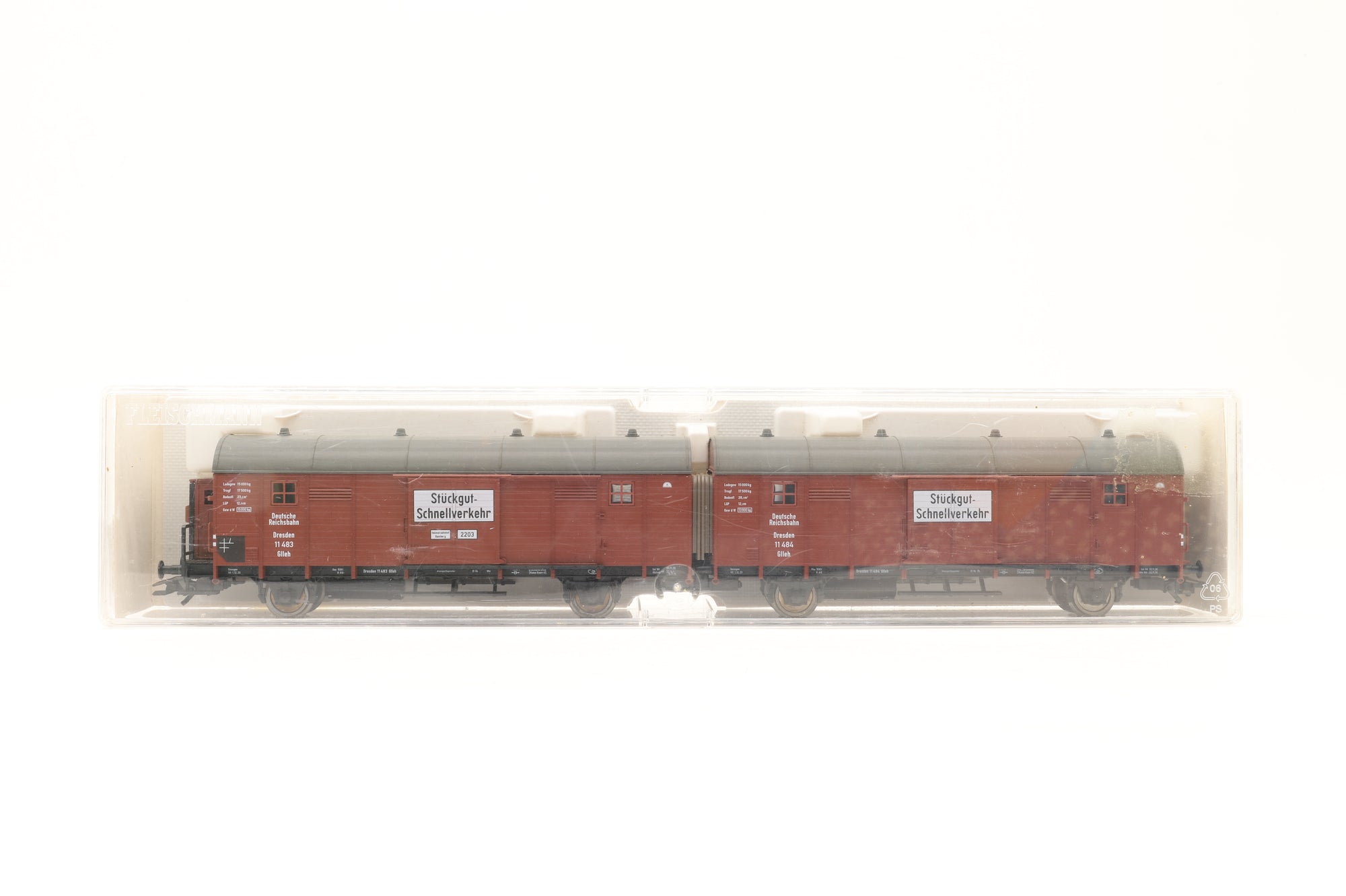 Fleischmann HO Rake Of 2 Articulated Parcel Wagons Inc. 5305 & 5306
