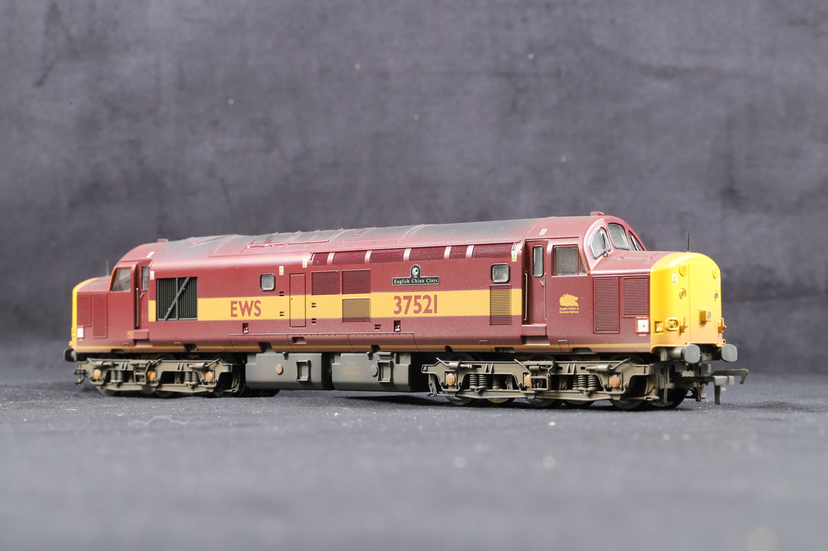 Bachmann OO 32-381R Cl. 37/5 &#39;37521&#39; EWS &#39;English China Clays&#39; KMRC Excl., Weathered &amp; DCC Fitted