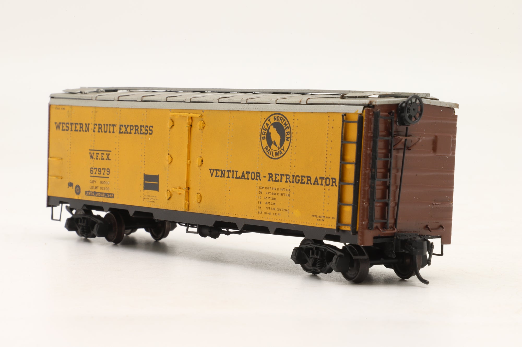HO Brass Pack Of 2 Reefer Western Fruit Express Vans '67979 & 67997' Factory Painted