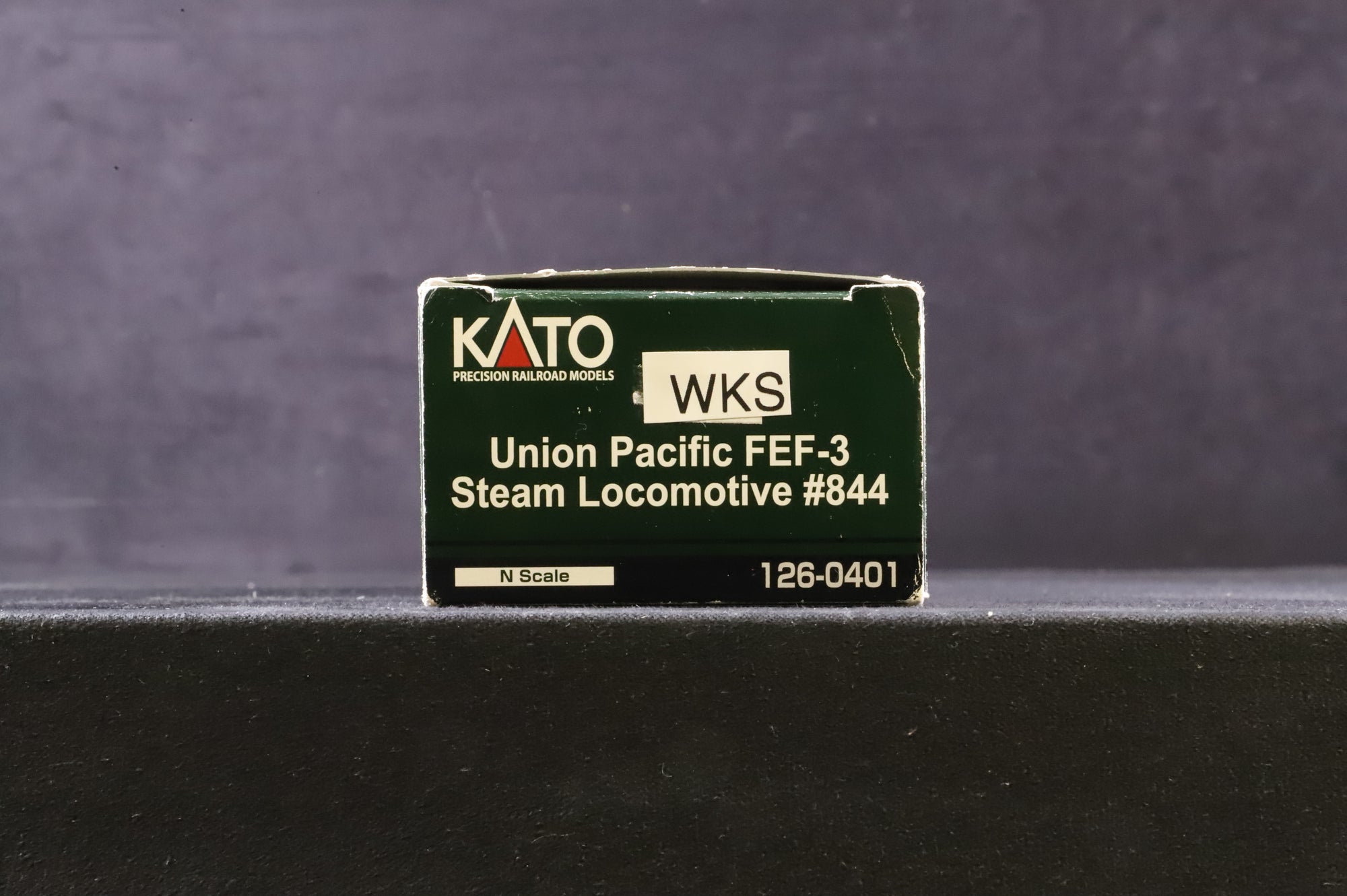 WORKSHOP Kato N Gauge 126-0401 FEF-3 Steam Loco No.844 in Union Pacific Black - Weathered