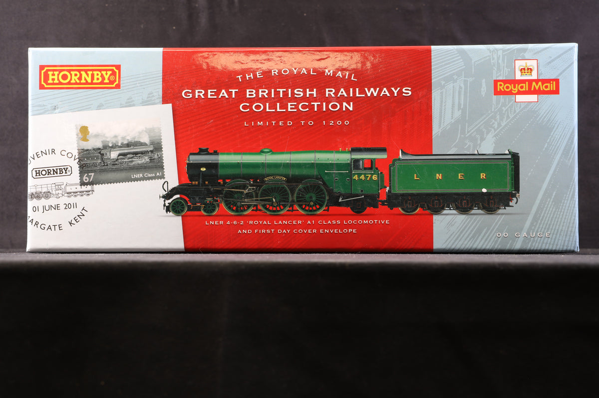 Hornby OO R3073 LNER 4-6-2 &#39;Royal Lancer&#39; A1 Cl. Royal Mail Great British Railways Ltd Ed. 481/1200