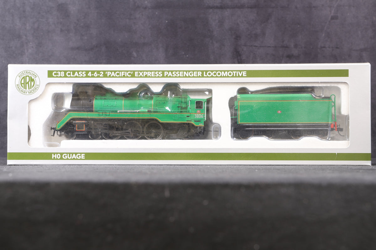 Australian Railway Models HO C38 Class 4-6-2 Pacific Express Passenger Locomotive &#39;3806&#39;