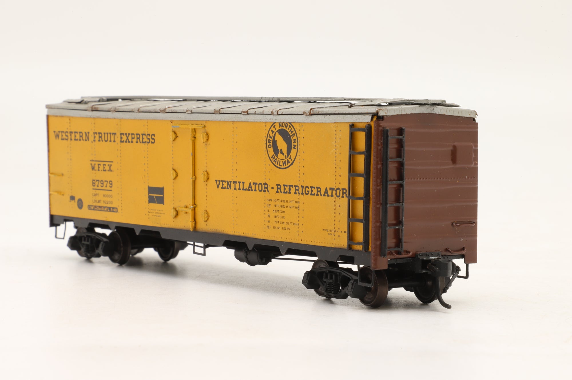 HO Brass Pack Of 2 Reefer Western Fruit Express Vans '67979 & 67997' Factory Painted