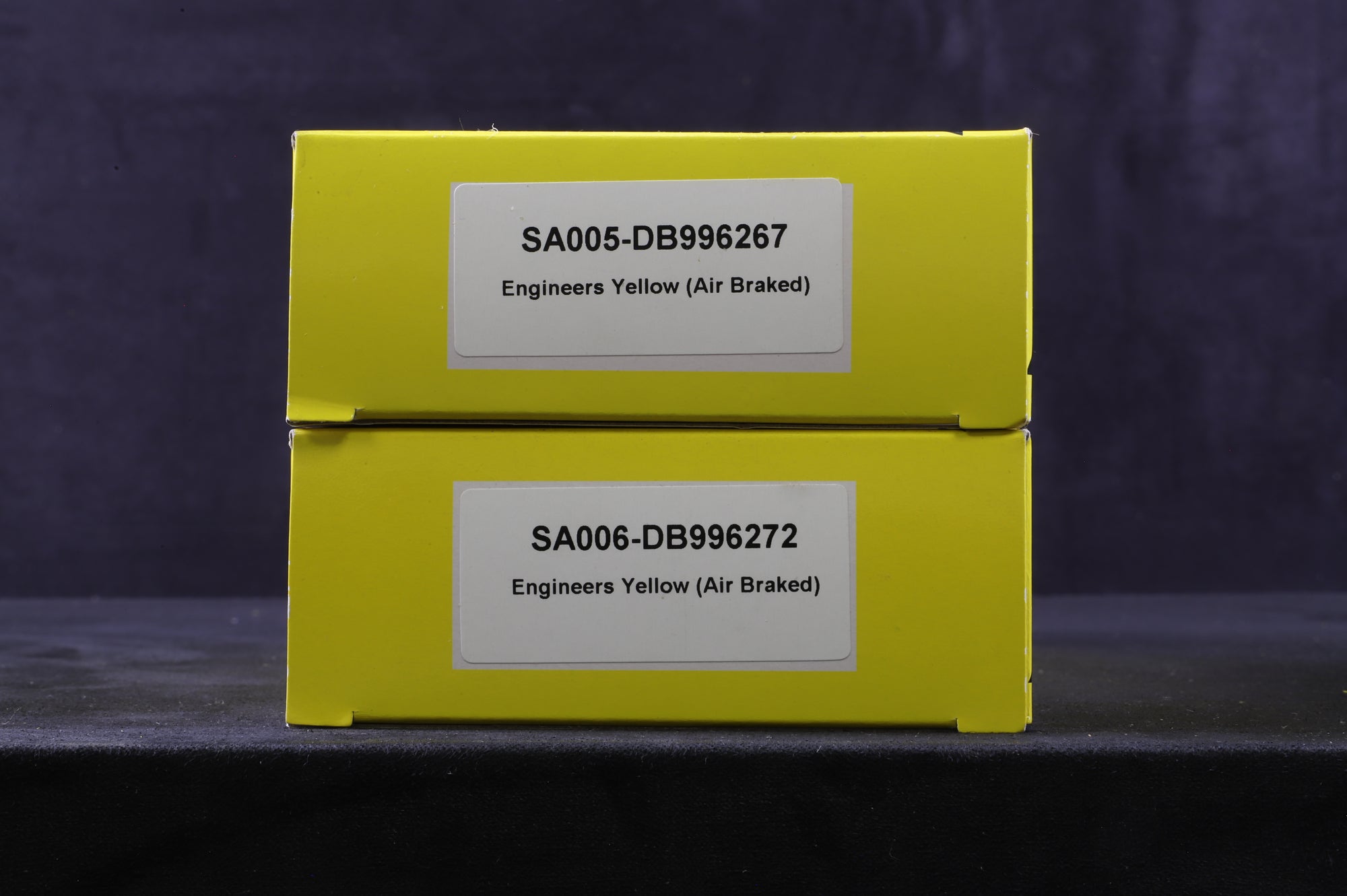 Flangeway OO Pair of Salmon Wagons (Air Braked), Inc. SA006-DB996272 & SA006-DB996267