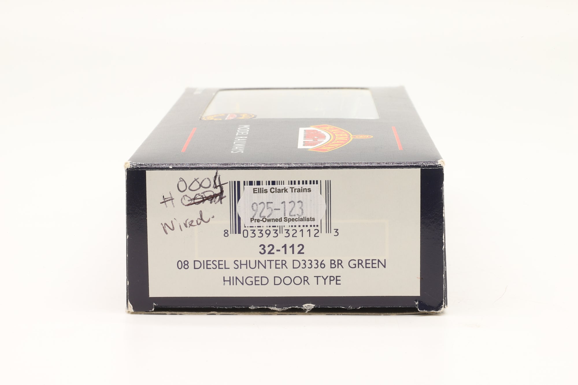 Bachmann OO 32-112 Class 08 'D3336'BR Green Hinged Door Type DCC Fitted