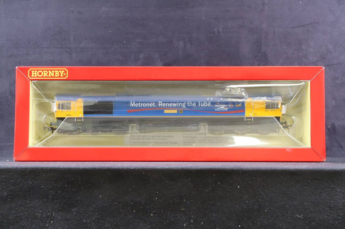 Hornby OO R30021 Class 66 &#39;66721&#39; &#39;Harry Beck&#39; GBRf Co-Co Diesel